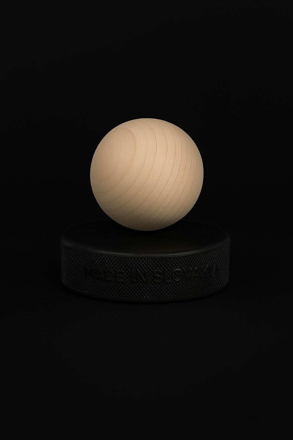 Medinių ledo ritulio valdymo treniruočių kamuoliukų rinkinys. Dydžiai: 4,5,6.