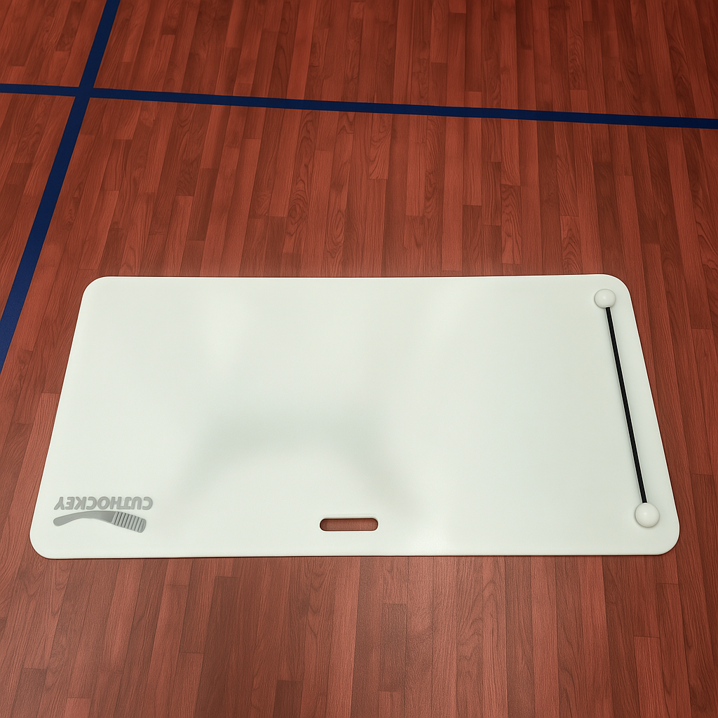 Ledo ritulio metimų plokštė su integruotu pasuokliu